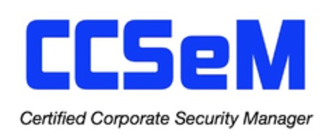 CCSeM Cerfified Corporate Security Manager Logo (DPMA, 06.09.2020)