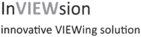 InVIEWsion innovative VIEWing solution Logo (DPMA, 17.08.2024)