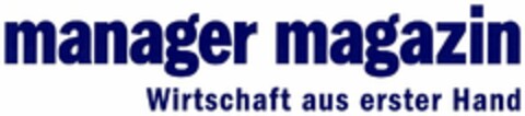 manager magazin Wirtschaft aus erster Hand Logo (DPMA, 26.09.2003)