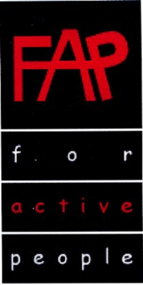 FAP for active people Logo (DPMA, 04.10.2003)