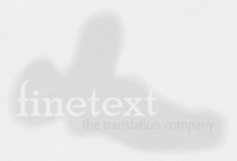 finetext the translation company Logo (DPMA, 13.07.2004)