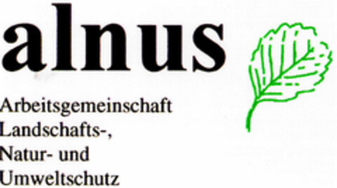 alnus Logo (DPMA, 26.04.1997)