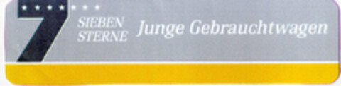 SIEBEN STERNE Junge Gebrauchtwagen Logo (DPMA, 11.02.1998)