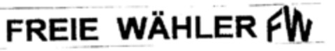 FREIE WÄHLER FW Logo (DPMA, 08.07.1998)