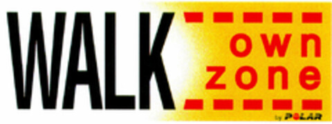 WALK own zone by POLAR Logo (DPMA, 15.01.1999)