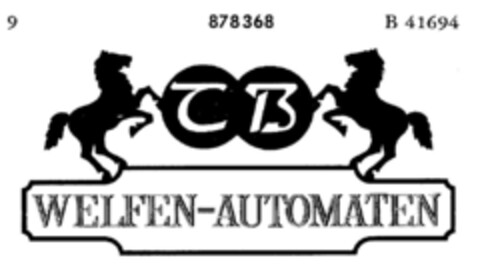 WELFEN-AUTOMATEN TB Logo (DPMA, 22.01.1969)