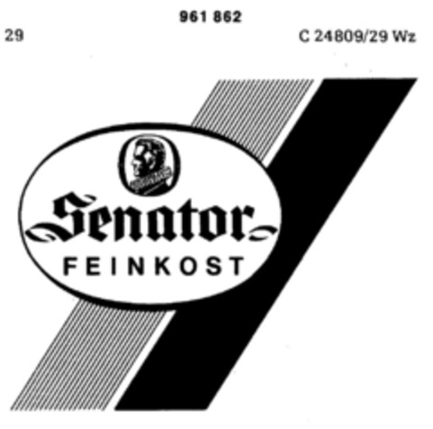 Senator FEINKOST Logo (DPMA, 30.05.1975)