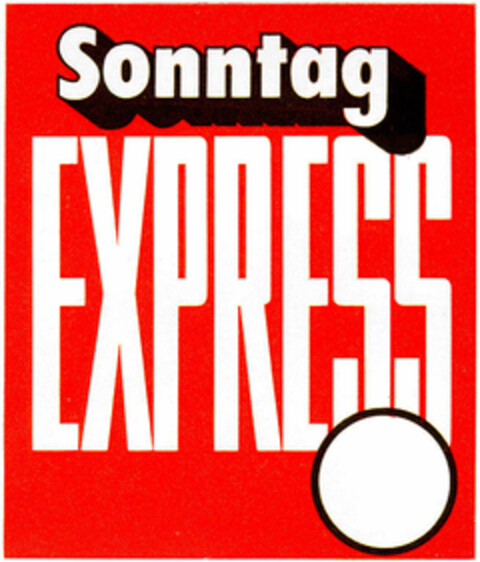 Sonntag EXPRESS Logo (DPMA, 12.07.1973)