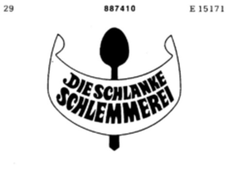 DIE SCHLANKE SCHLEMMEREI Logo (DPMA, 12/05/1970)