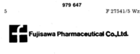 Fujisawa Pharmaceutical Co.,Ltd. Logo (DPMA, 02.09.1977)