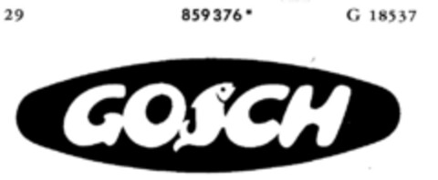 GOSCH Logo (DPMA, 13.03.1969)