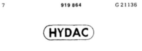 HYDAC Logo (DPMA, 11/26/1971)