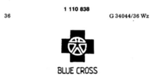 BLUE CROSS Logo (DPMA, 13.02.1987)