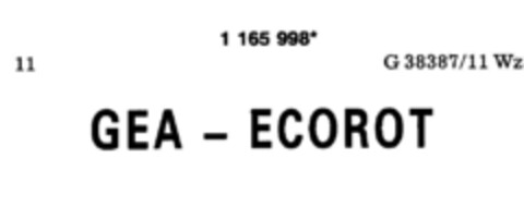 GEA-ECOROT Logo (DPMA, 08/24/1990)