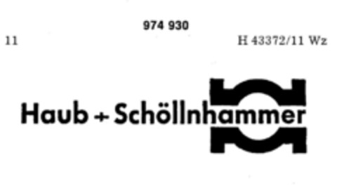 Haub+Schöllnhammer Logo (DPMA, 24.08.1977)