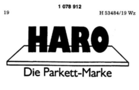 HARO Die Parkett-Marke Logo (DPMA, 03.12.1984)