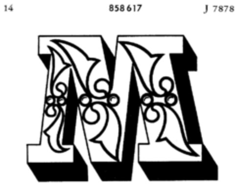 M Logo (DPMA, 28.06.1968)