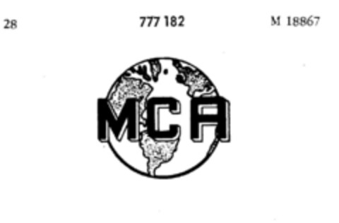 MCA Logo (DPMA, 16.01.1962)