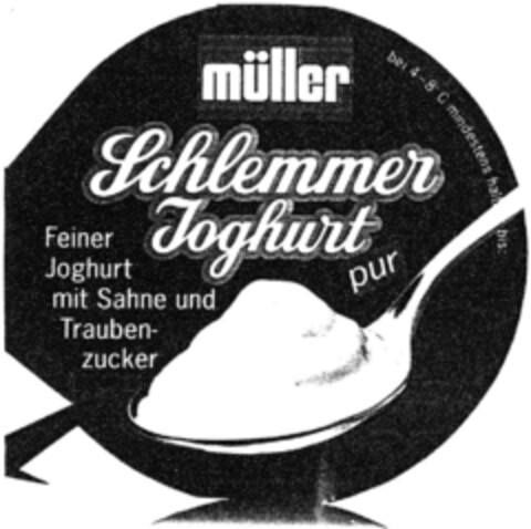 müller Schlemmer Joghurt pur Logo (DPMA, 03/27/1991)