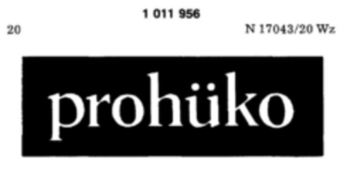 prohüko Logo (DPMA, 05/31/1980)