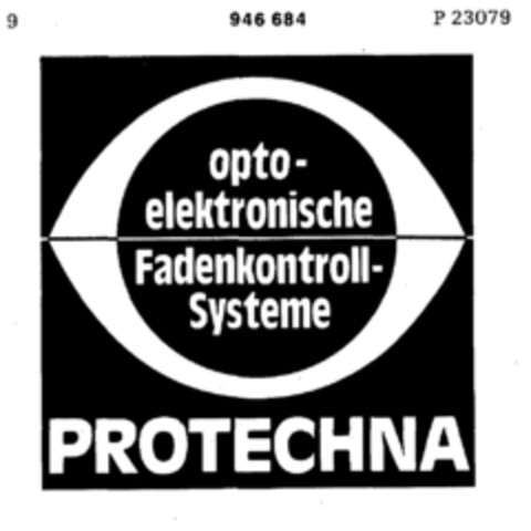 PROTECHNA opto-elektronische Fadenkontrollsysteme Logo (DPMA, 08.07.1975)