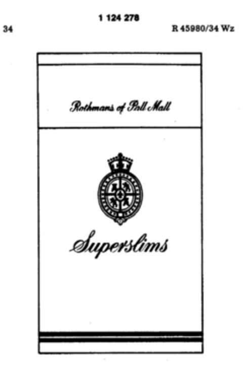 Rothmans of Pall Mall Logo (DPMA, 06.11.1987)