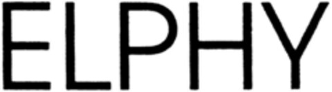 ELPHY Logo (DPMA, 31.08.1990)