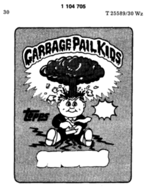 GARBAGE PAIL KIDS topps Logo (DPMA, 06.06.1986)