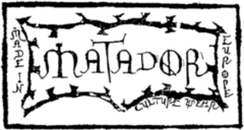 MATADOR Logo (DPMA, 08/20/1992)