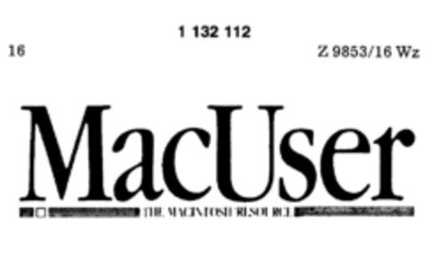 MacUser Logo (DPMA, 25.04.1988)
