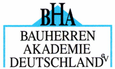 BHA Bauherren Akademie Deutschland eV Logo (DPMA, 18.07.2000)