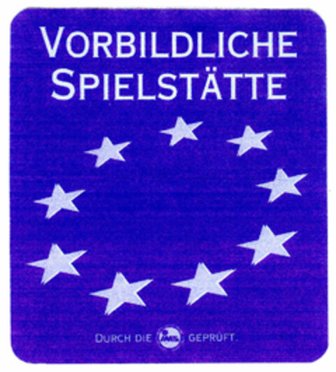 VORBILDLICHE SPIELSTÄTTE Logo (DPMA, 25.07.2000)