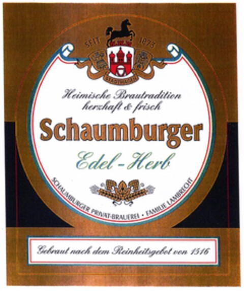 Schaumburger Edel-Herb Logo (DPMA, 04.02.2009)