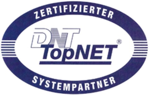ZERTIFIZIERTER DNT TopNET SYSTEMPARTNER Logo (DPMA, 06/21/2010)