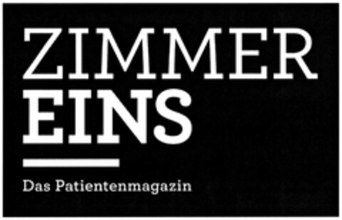 ZIMMER EINS Das Patientenmagazin Logo (DPMA, 10/23/2015)