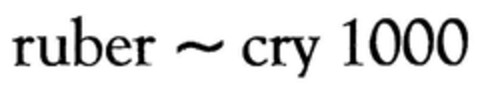 ruber   cry 1000 Logo (DPMA, 19.12.2002)