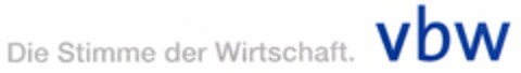 Die Stimme der Wirtschaft. vbw Logo (DPMA, 02/16/2005)