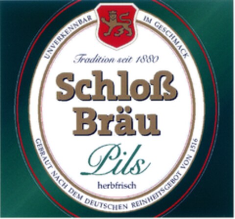Schloß Bräu Pils herbfrisch Logo (DPMA, 08.05.2006)