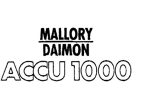 MALLORY DAIMON ACCU 1000 Logo (DPMA, 13.04.1995)