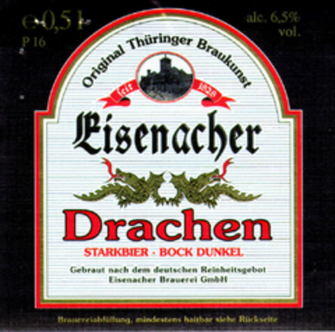 Eisenacher Drachen Logo (DPMA, 29.10.1996)