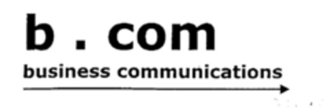 b . com business communications Logo (DPMA, 12.05.1999)