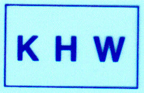 KHW Logo (DPMA, 09.08.1999)