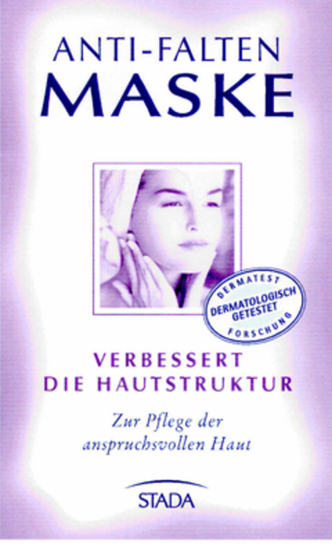 ANTI-FALTEN MASKE VERBESSERT DIE HAUTSTRUKTUR STADA Logo (DPMA, 09/17/1999)