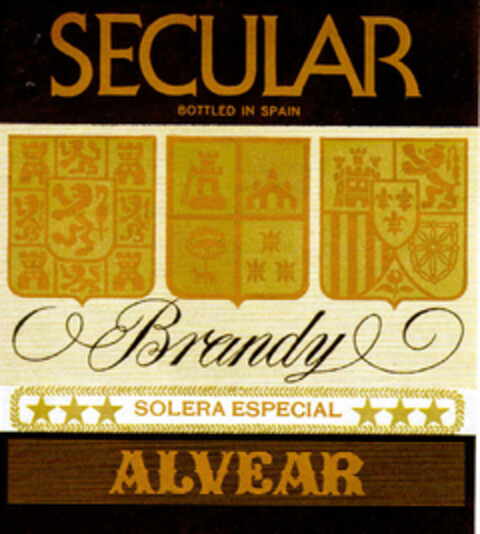 SECULAR Brandy ALVEAR Logo (DPMA, 11/19/1974)