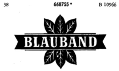 BLAUBAND Logo (DPMA, 27.11.1954)