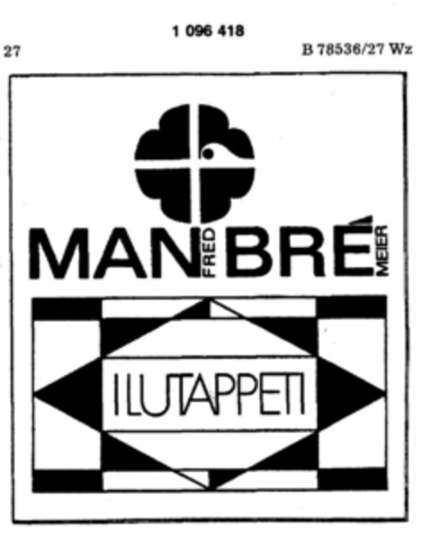 MANFRED  BREMEIER ILUTAPPETI Logo (DPMA, 01/20/1986)