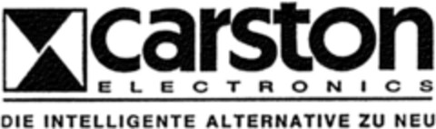 CARSTON ELECTRONICS DIE INTELLIGENTE ALTERNATIVE ZU NEU Logo (DPMA, 02.12.1992)