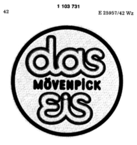 das MÖVENPICK Eis Logo (DPMA, 09.06.1986)