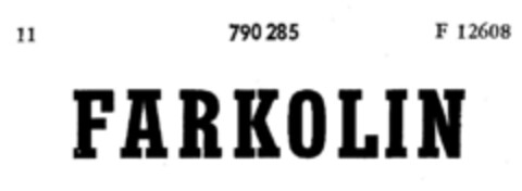 FARKOLIN Logo (DPMA, 21.03.1962)