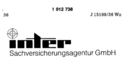inter Sachversicherungsagentur GmbH Logo (DPMA, 28.04.1979)